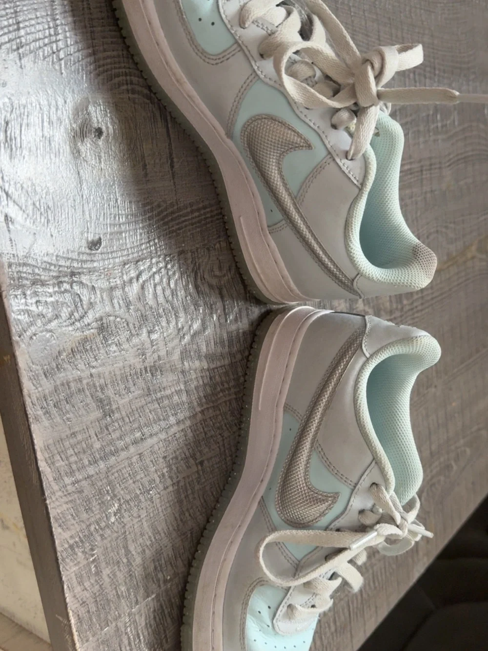 Nike Women’s Low-Top Sneakers in Mint and Light Gray